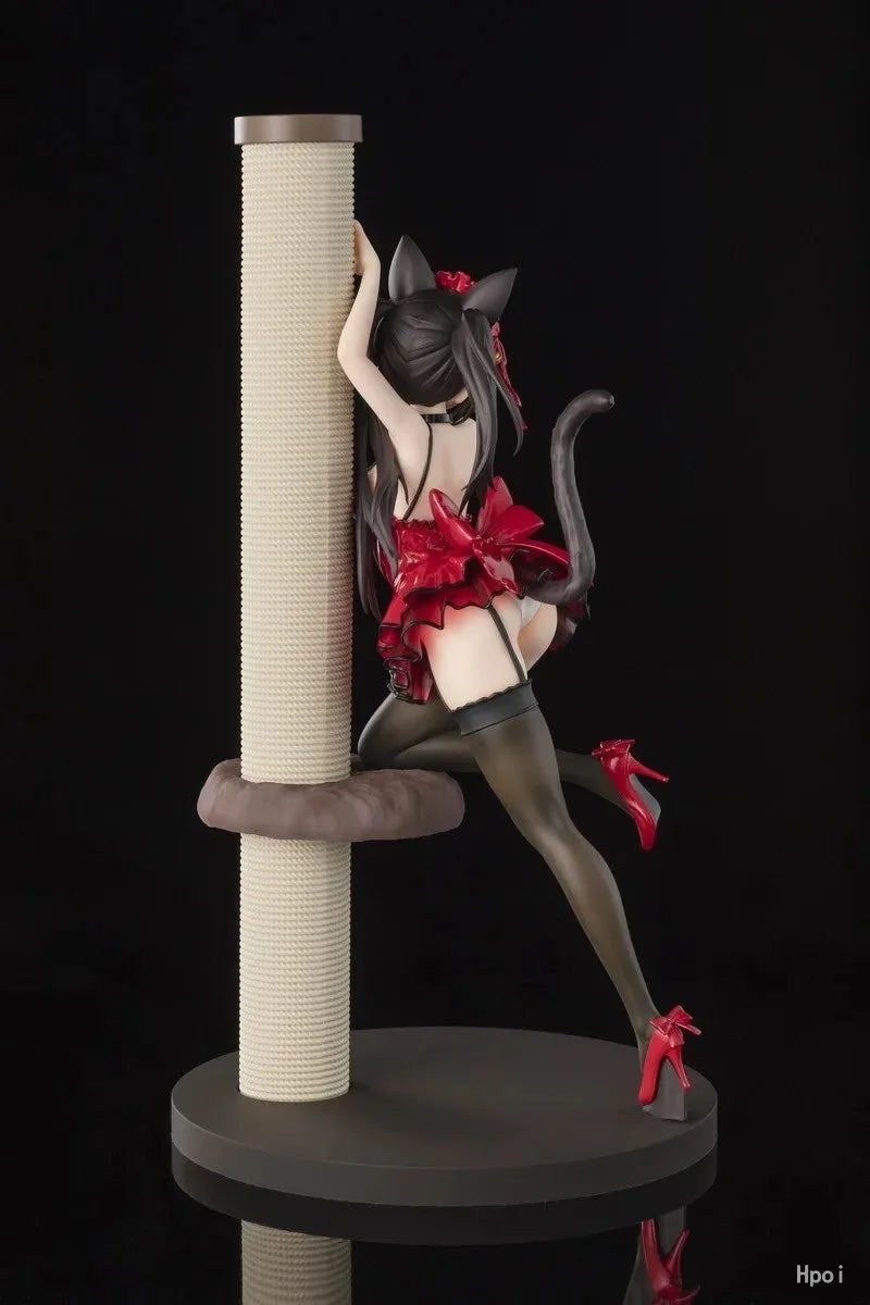 Original in Stock KADOKAWA KDcolle DATE A LIVE Kurumi Tokisaki Red Cat 1/7 Figures Model Toy Gift Collection Ornament