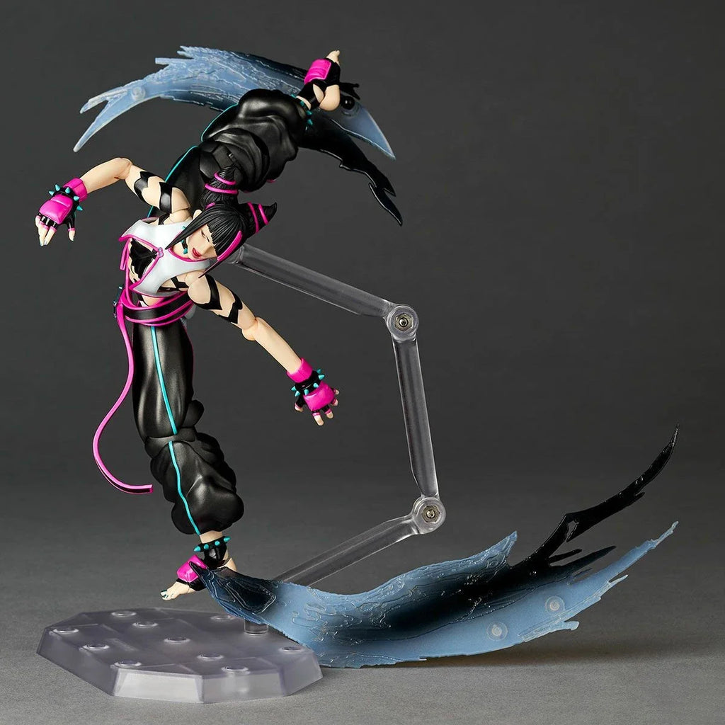 100% Original Kaiyodo Amazing Yamaguchi Revoltech (NR065) Street Fighter 6 Han Juri Anime Figure Action Figure Collection Series