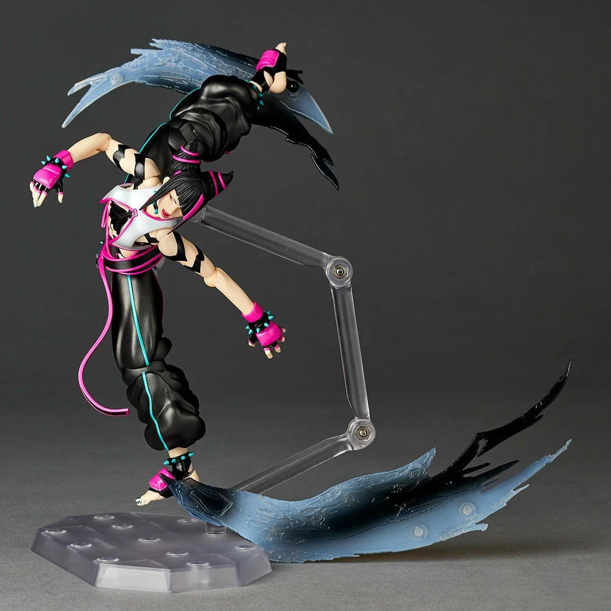 100% Original Kaiyodo Amazing Yamaguchi Revoltech (NR065) Street Fighter 6 Han Juri Anime Figure Action Figure Collection Series