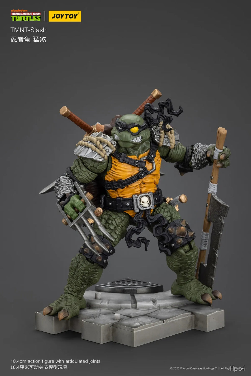 【SF】JOYTOY 1/18 Action Figure TMNT Slash  Prime Model Toy Gift