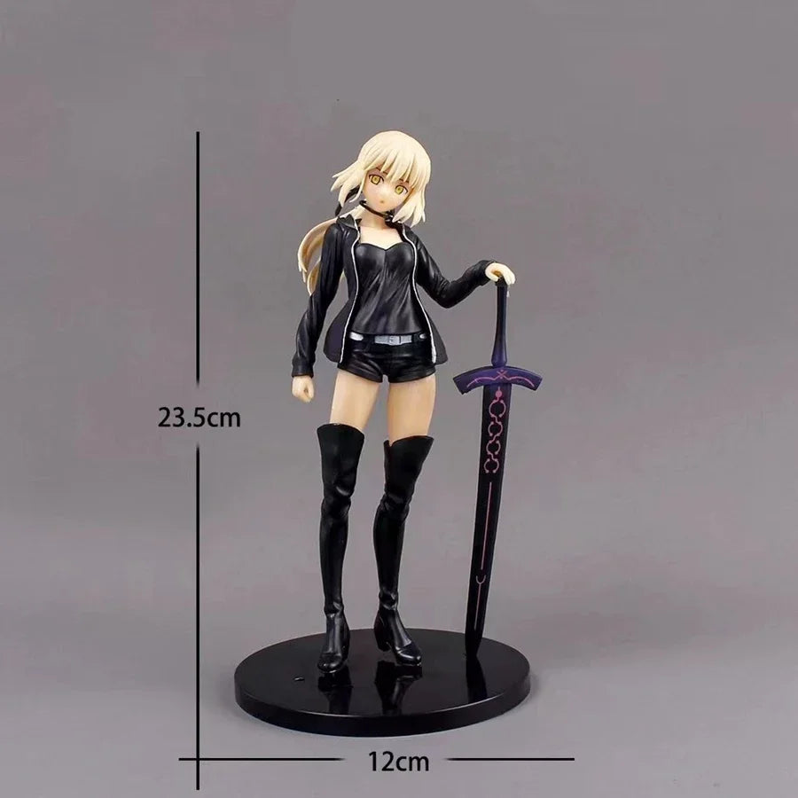 23cm Fate/Grand Order Anime Figure Swordsman Saber Action Figure Arturia Pendragon(Alter) Figurine Collection Model Doll Toys