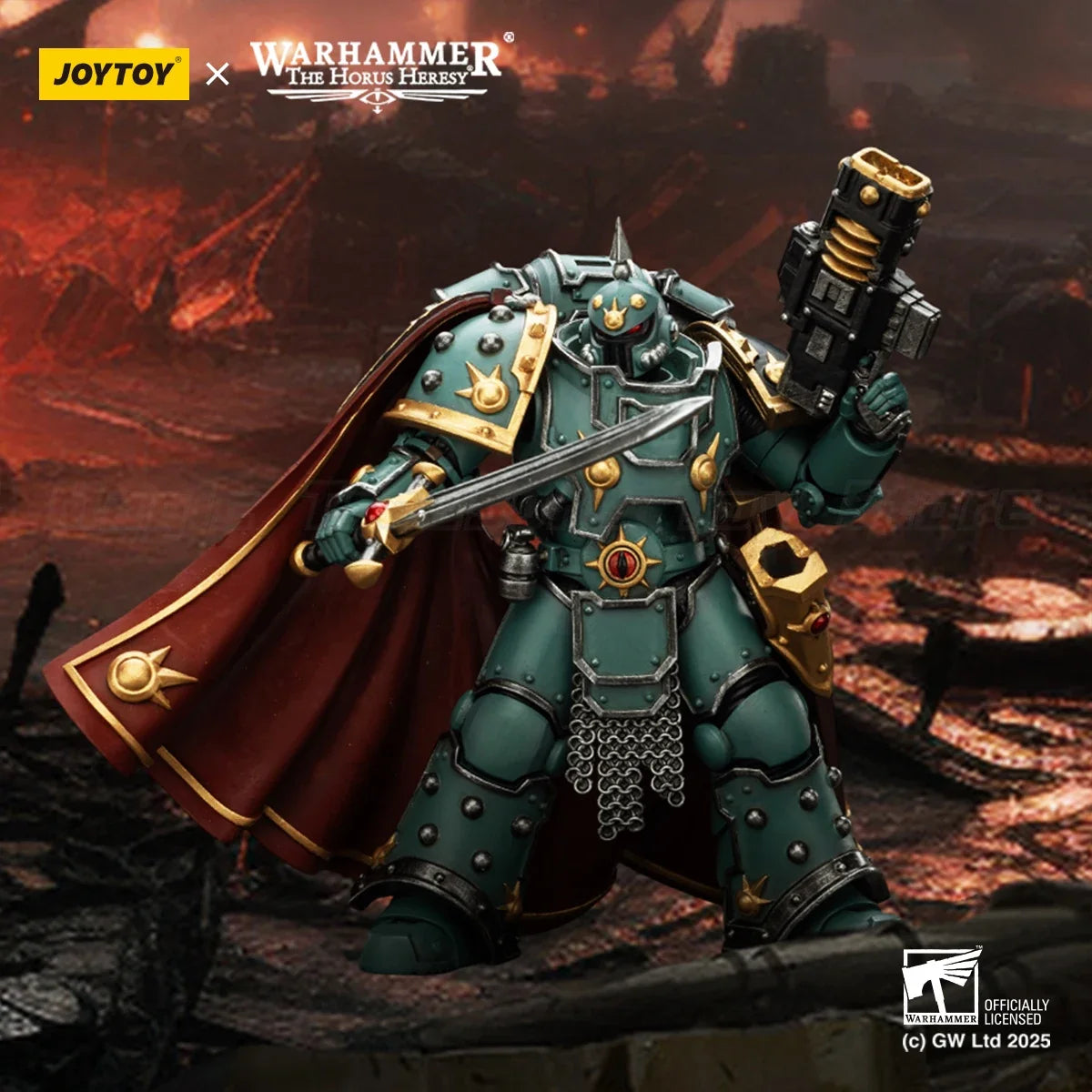 【In stock】JOYTOY 1/18 Action Figure Warhammer 40K Sons of Horus Legion Championship Gift Toys