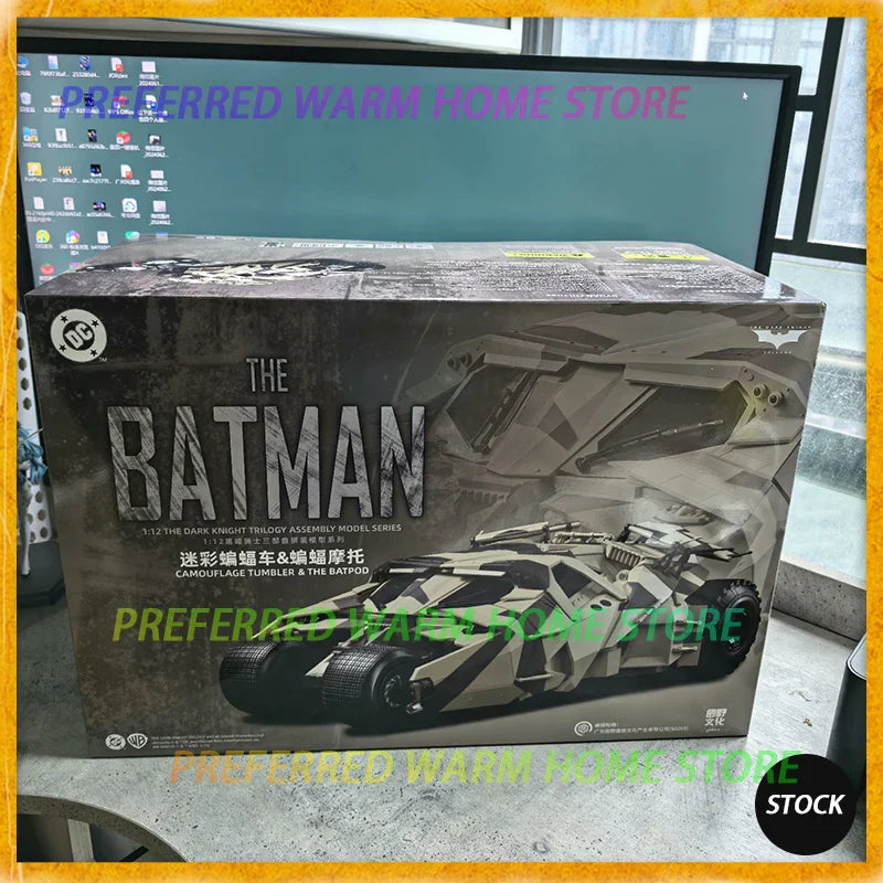 Auf Lager MODOKING The Dark Knight Batman Camouflage THE TUMBLER & THE BATPOD Bewegliches Modell zum Zusammenbauen 1/12 Original
