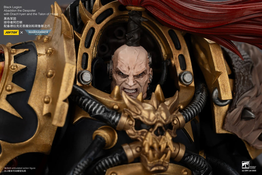[Pre-Order]1/18 JOYTOY Action Figure 40K Black Legion Abaddon the Despoiler with Drach'nyen and the Talon of Horus Anime Toy