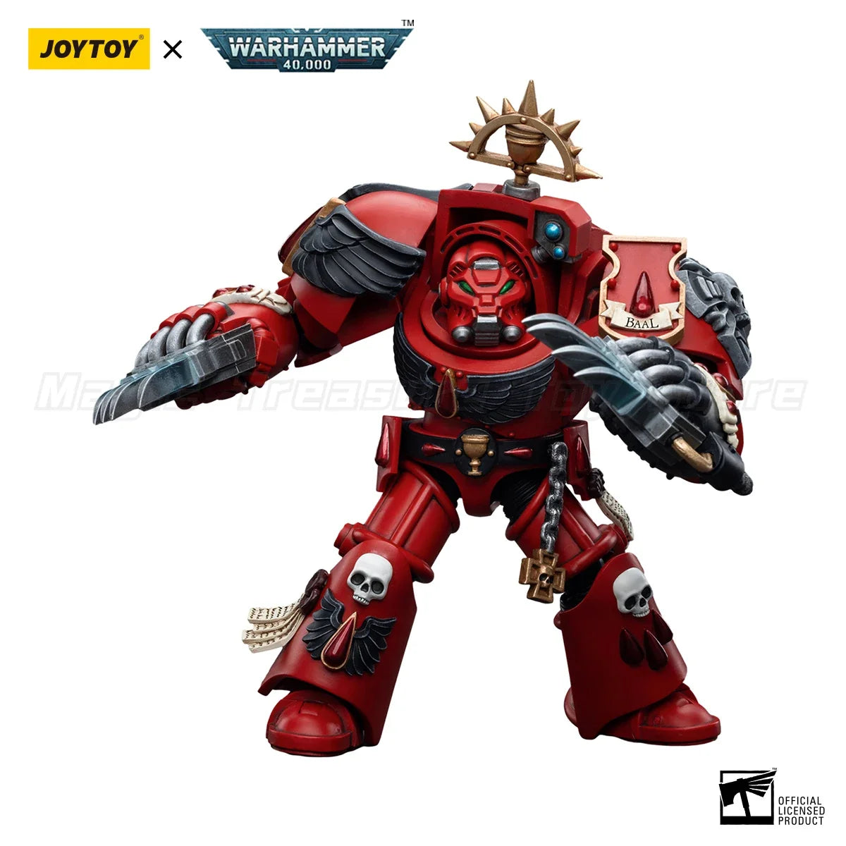 【In Stock】JOYTOY 1/18 Action Figure Warhammer 40K Blood Angels Assault Terminators Brother Tyborel Model Toy