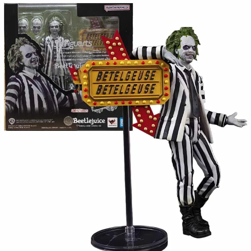 Bandai Original SHF Anime Figure Beetle Juice BEETLE JUICE Action Figure Toys For Boys /Girls /Kids /Christmas