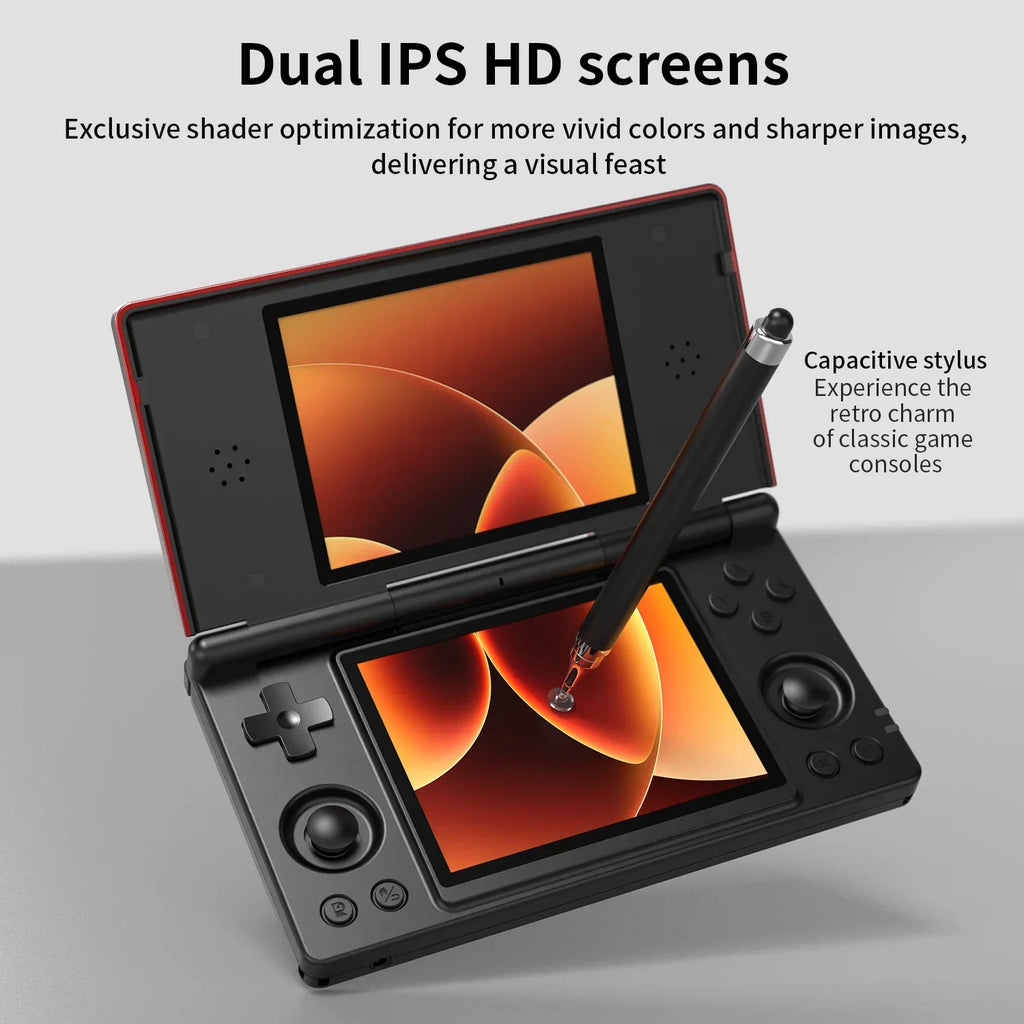 Anbernic RG DS Retro Video Game Console Flip Game Player Android 14 4 Inch IPS Dual Multi-touch Screen RGDS For Children's gifts