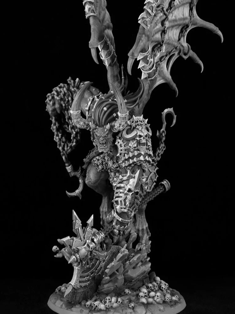 Resin Figure HIGH 255MM ancient warrior man stand with base Model Unassambled Unpainted Figure Building Kit