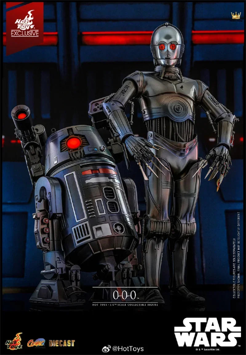 HotToys 1/6Star Wars: Dark Forces Alloy C-3PO 0-0-0 CMS016 Collection Action Figure Model Toys 29CM (Eye lights can be lit)