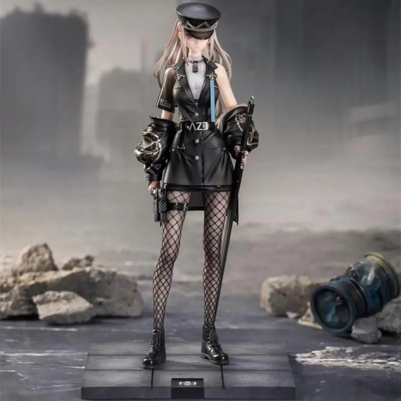 In Stock 25cm Myethos Neco Original Character A-Z:[B] Full Dress Black Uniform Girl Figure Statue Model Anime Collection Gifts