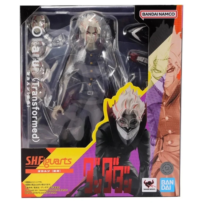 Bandai Original Genuine Figure DAN DA DAN Model Kit Anime Figures SHF Okarun Transformed Collection Action Figure Model Toys