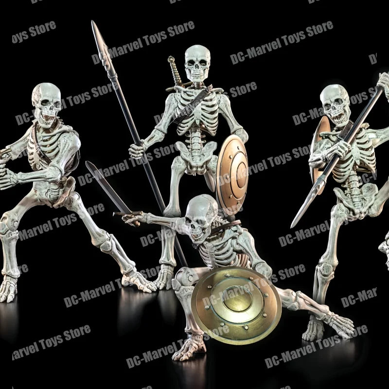 Four Horsemen Mythic Legions Skeleton Knight Skeleton Soldiers SHF Anime Figures Statue Collectible Models Customized Gifts Toys