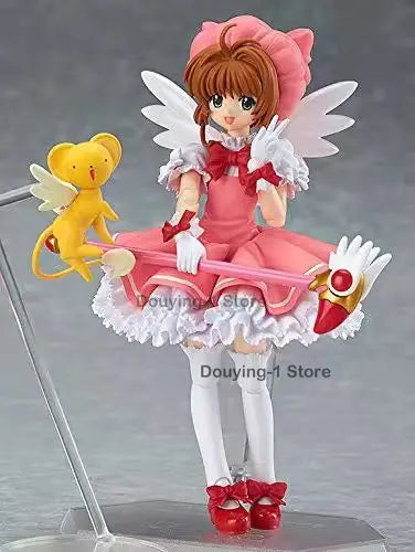 In Stock Original Figma 244 Kinomoto Sakura Magic MaxFactory Action Figure PVC Anime Model Toys Collection