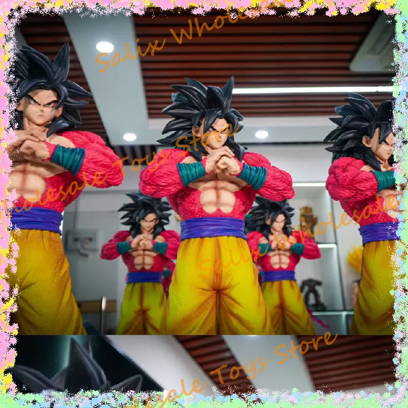 New JT Statue 1/4 53cm 2% Dragon Ball Super Saiyan 4 Goku Dragon Ball Anime Figurine Collectible Model Anime Action Figure Toys