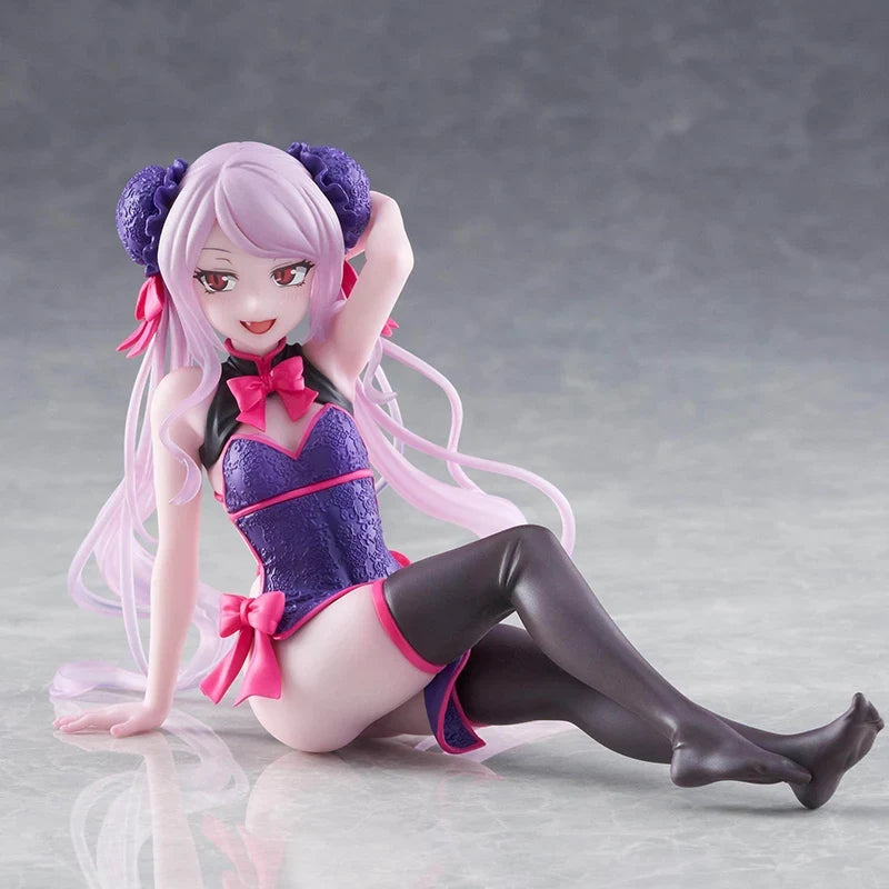 TAiTO Desktop Cute OVERLORD Shalltear Bloodfallen Albedo ~Cheongsam Ver.~ PVC 13CM Anime Action Figures Model Collection Toy