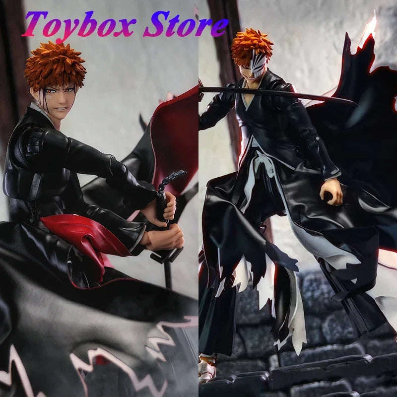 1/12 Kurosaki Ichigo Anime Man Soldier Inner Red White Hemline Cloth Toys Clothes Accessory For Shf Action Figure Decoration