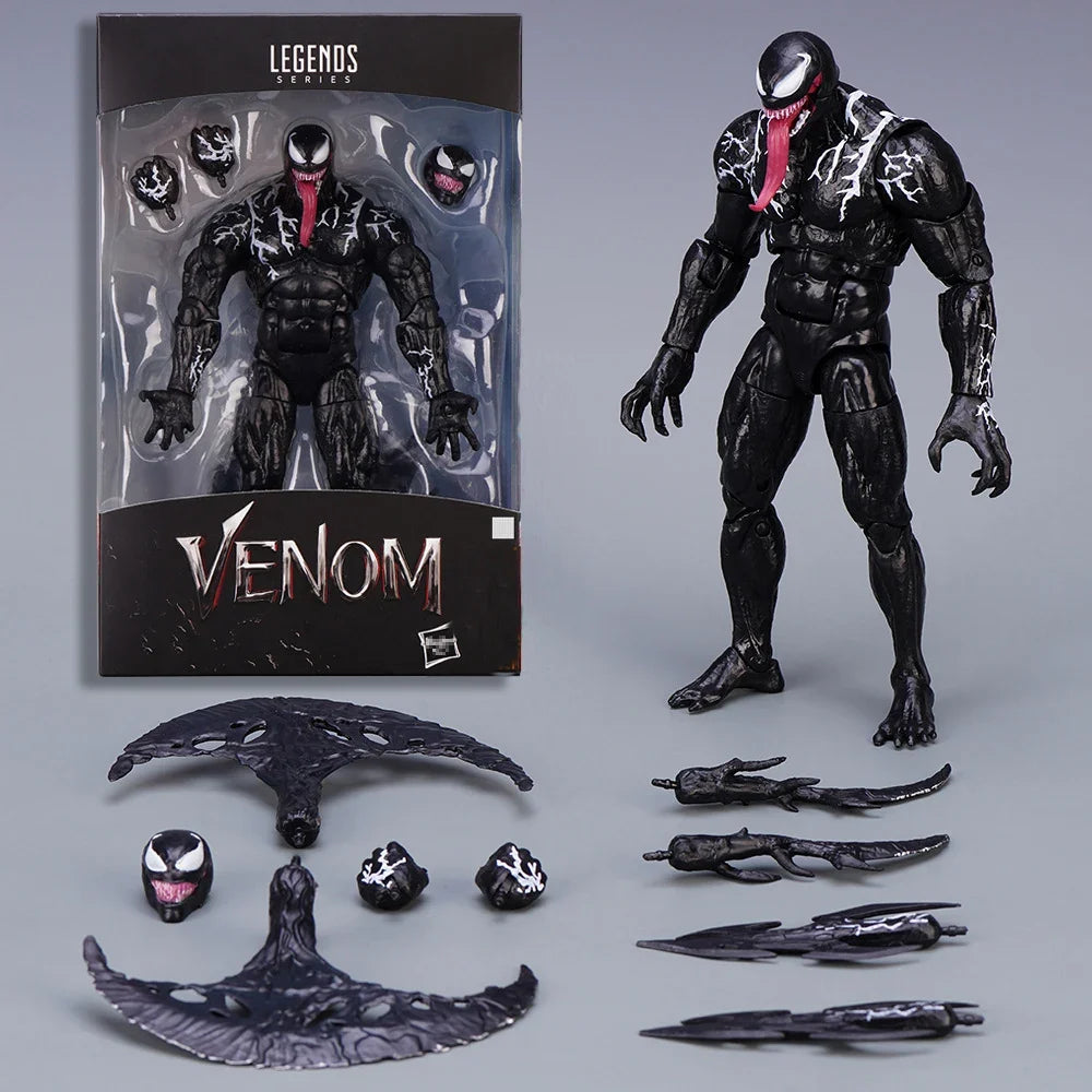 Venom AMAZING YAMAGUCHI legends Action Figure Joint Movable Change Face Statue Model Collectible kids for Toy Gift