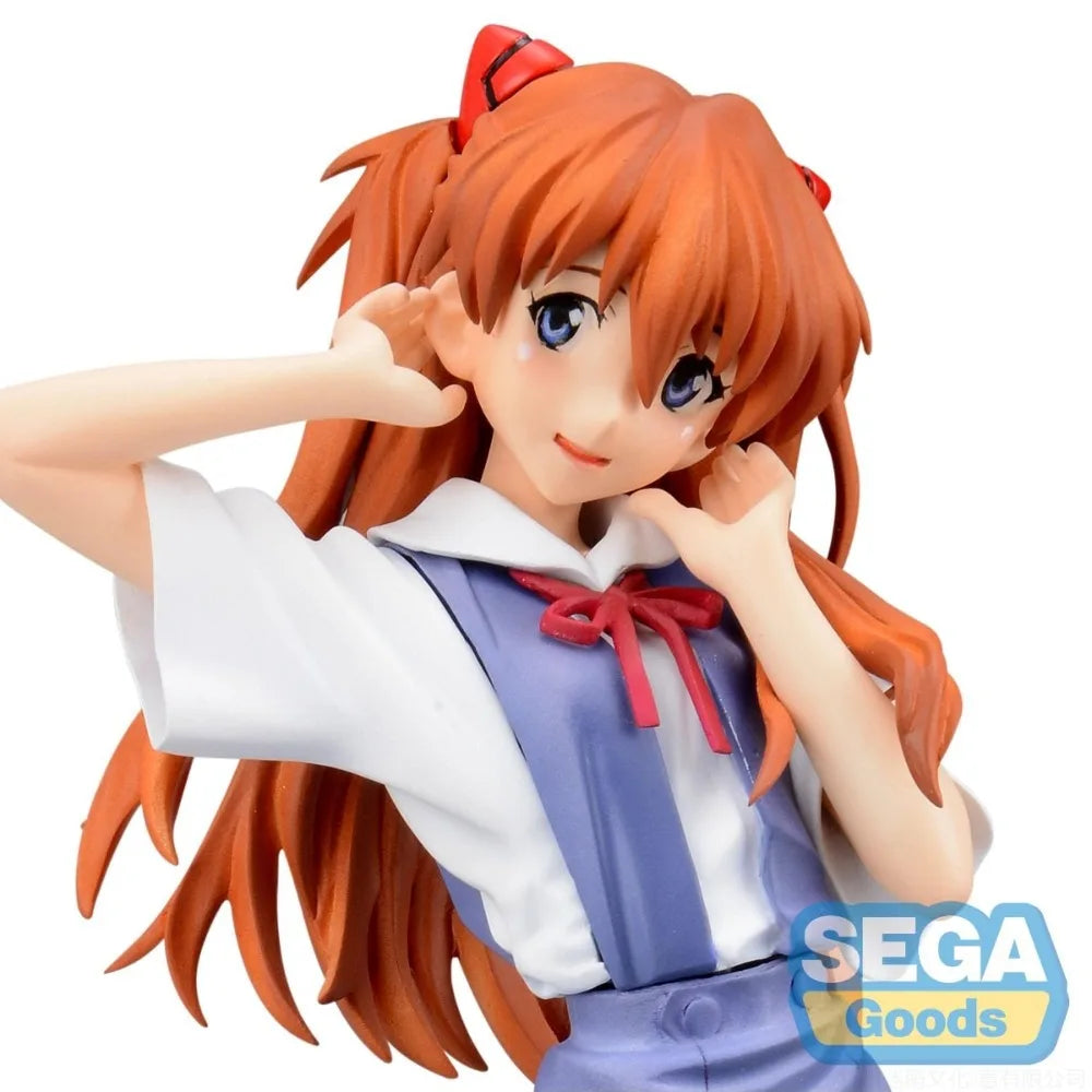 In Stock SEGA Original Genuine Anime Neon Genesis Evangelion XStellar Soryu Asuka Langrey Uniform Ver 21cm Model Toy Figure Gift
