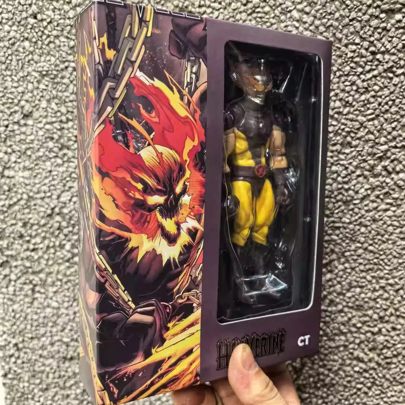 Ct Toys Wolverine Hellverine Figures Hot Mafex 096 X-Men Hell's Fire Action Figurine PVC Statue Collection Model Decor Gift Toy
