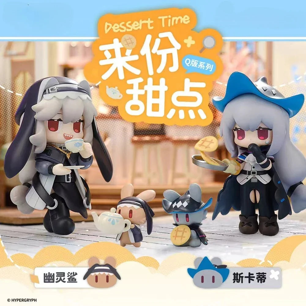 In Stock APEX Arknights Dessert Time Ver. 10cm Small Scene Specter Skadi Q Figure Action Figure Game Character Anime Figure