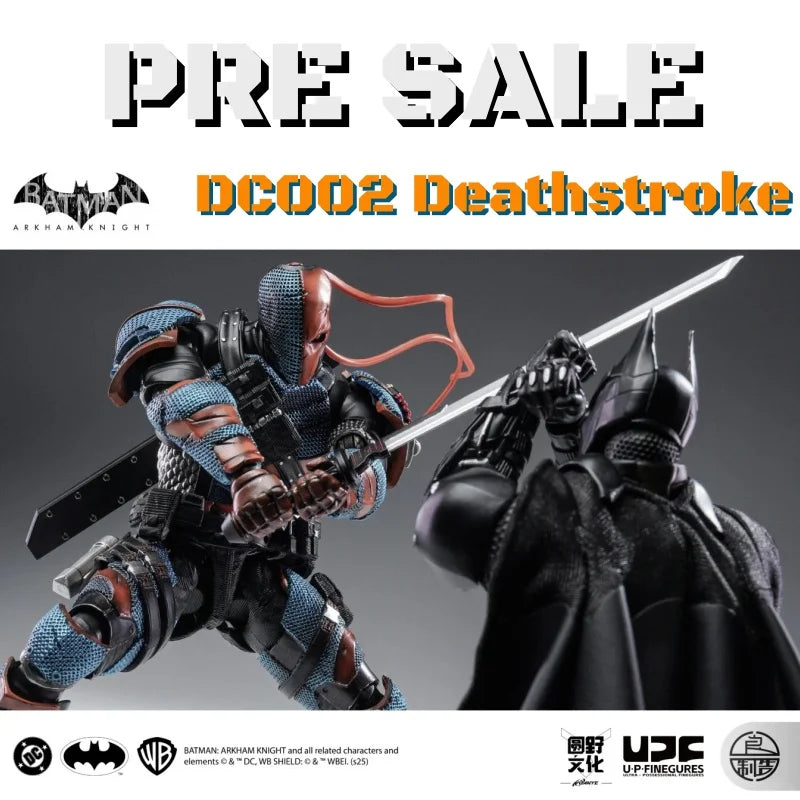 Deathstroke Arkham Knight 1/12 Scale Action Figure - High Articulation Collectible Toy Model DC002 by LPZZ Gift for Collectors