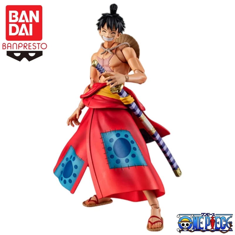 In Stock Bandai Megahouse Mh One Piece VAH Wano Country Luffitaro Anime Peripherals Action Doll Collection Gifts