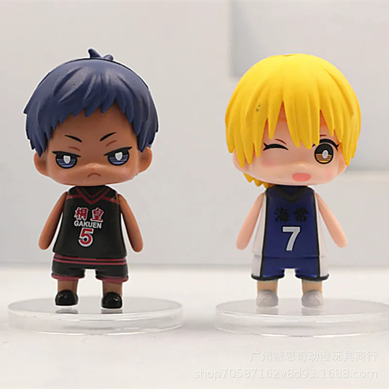 Kuroko's Basketball Series Q-version Action Figures Bake Cake Decor Toys Car Interior Desktop Miniature Ornament Accessories