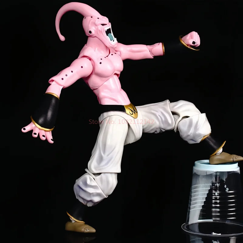 New Hot 24cm Anime Dragon Ball Sh Figuarts Majin Buu Pvc Movable Super Buu Action Figure Collection Model Toys For Birthday Gift