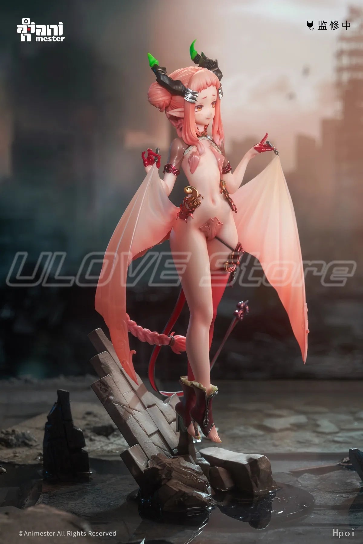 In Stock Original AniMester Little Succubus Fangko Anime Figure Model Collection Gift Toys