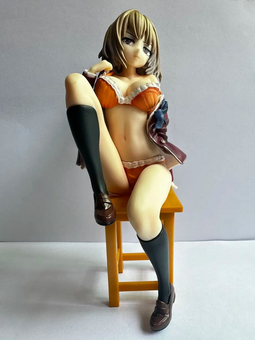 16cm Classroom Of The Elite Kikyou Kushida Sitting Anime Figure Model Statue Collection Desktop Decoration Ornament Fans Toys