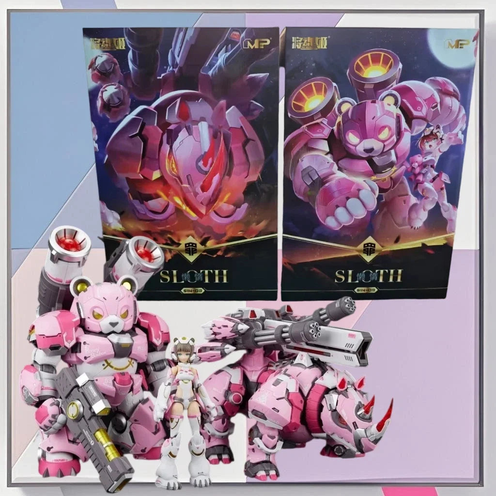 In MS General Stock SIN-03 Sloth Assembled Model Toys Collectible Gift Rink Bear + Rhinoceros Seven Sins Capital Series