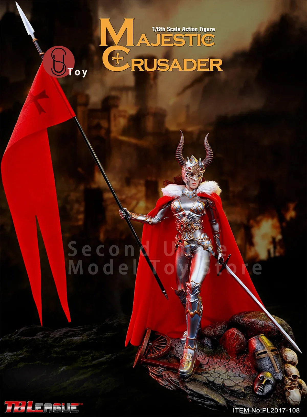 TBLeague PL2017-108 1/6 Majestic Crusader Out of print figurines 12''Female soldier Action figure Full Set Collectible Model Toy