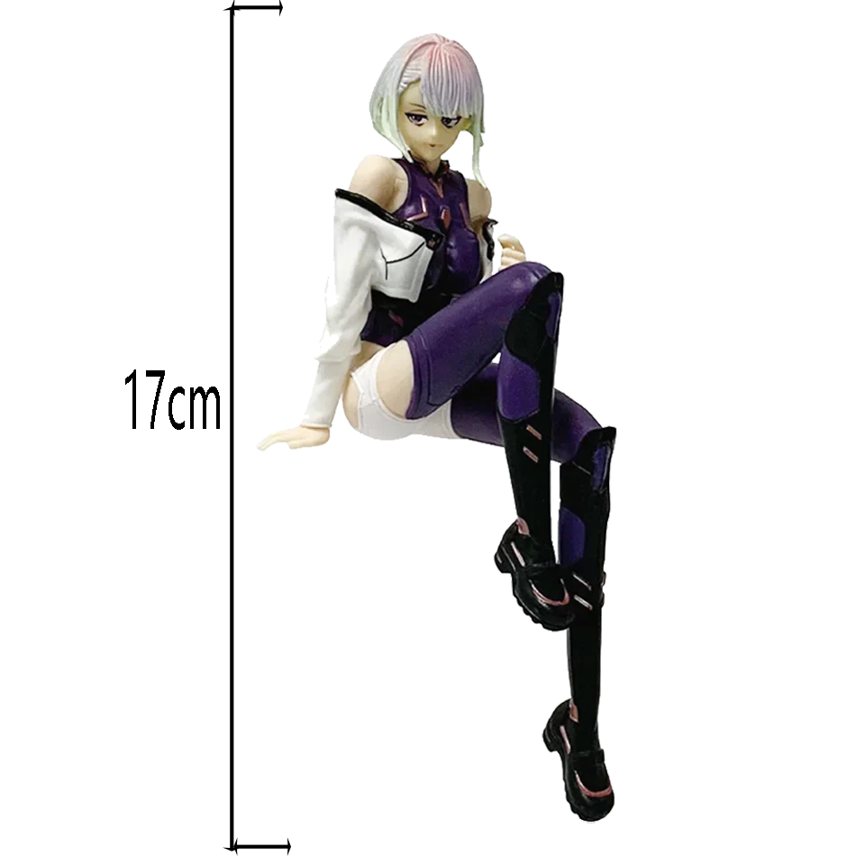 Anime Game 17cm Lucy Figure sitting posture Model Toy Birthday Gift Collection Aciton Figure Desk Decoration Gift