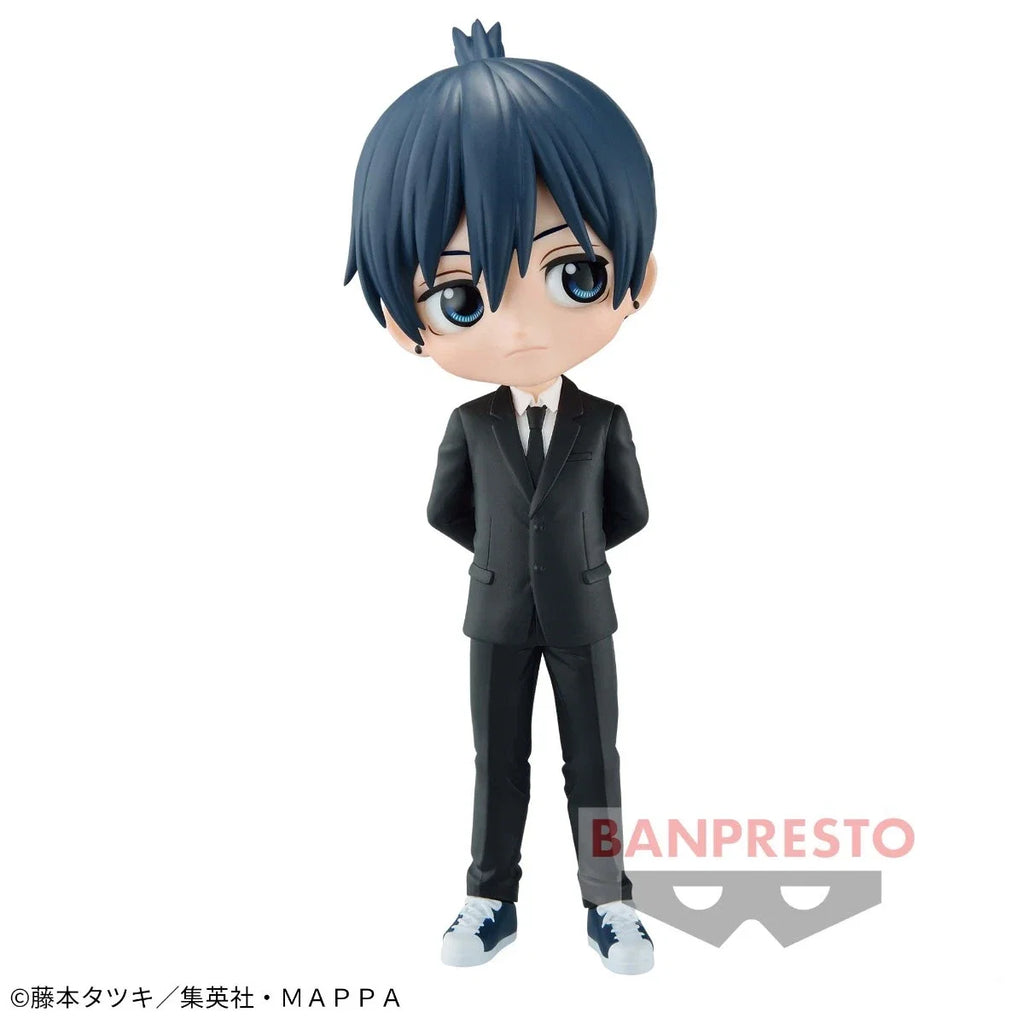 BANDAI Original BANPRESTO Q Posket Chainsaw Man POWER MAKIMA Denji Hayakawa Aki Anime PVC Action Figure Model Desktop Decoration