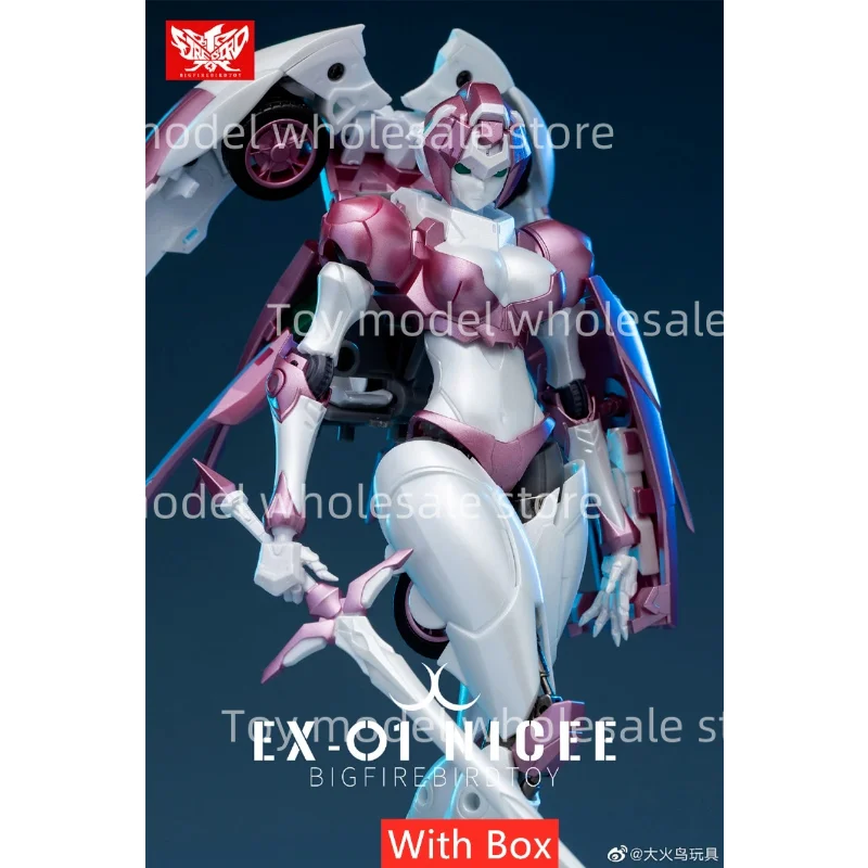BigFirebird Build Transformation EX-01PLUS EX01 EX-01 Arcee Nicee MOOKA MOCHA Mobile Suit Girl Alloy Model Action Figure Toy