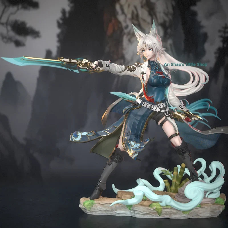 Practice White Mold Resin GK Assembly 3D Printing Static Figure Collectible Model Toy for Bilibili Fans over 8 Years Old