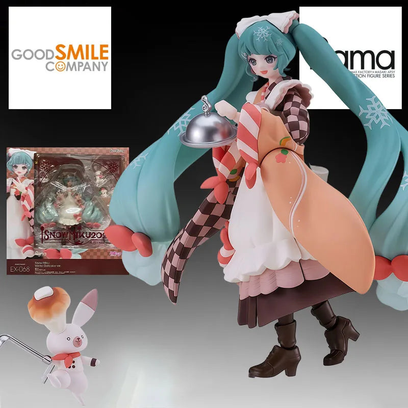 GSC Genuine FIGMA Anime Figur #EX-068 Snow Miku 140mm Actionfigur Spielzeug für Jungen Kinder Geschenk Sammlermodell Ornamente