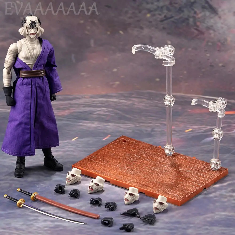 Dasin Model Rurouni Kenshin HIMURA KENSHIN Sagara Sanosuke Shishio Makoto PVC Action Figure Anime Greattoys Kensin Model Toy
