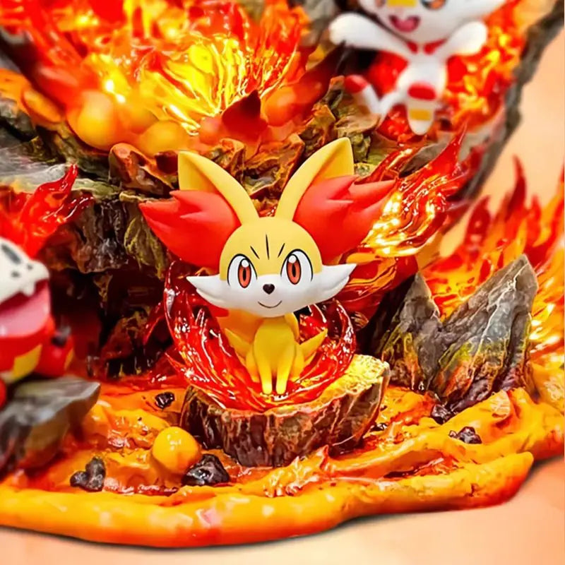Anime Pokemon Charizard Family Figure Bucket Ocean Blastoise Valley Collectible Action Figurine Statue Dolls Model Ornament Gift