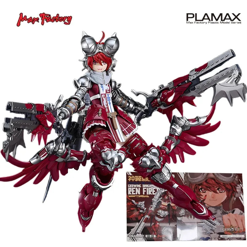 Max Factory Original GODZ ORDER Series GO-03  REN FIRE DRAGON Action Figure Assembly Model Toys Collectible Model Gifts for Boys