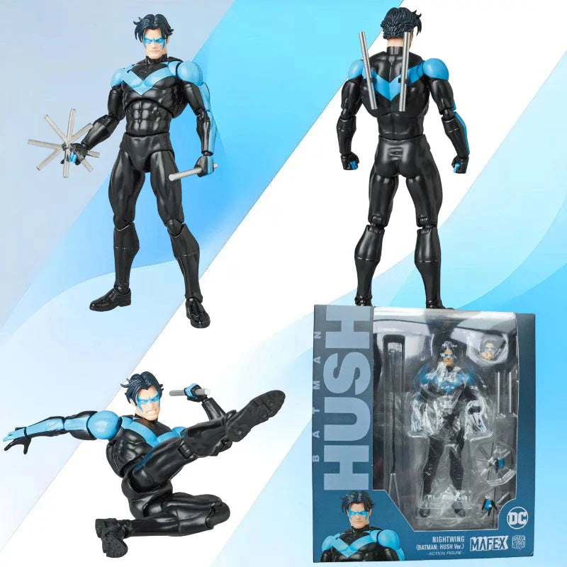 Original Medicom MAFEX 175 MAFEX NIGHTWING (BATMAN: HUSH Ver.) Auf Lager Anime Sammelfiguren Modellspielzeug