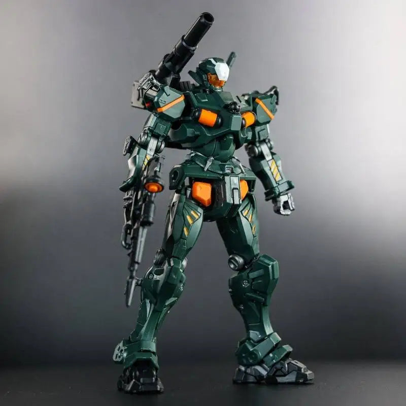 New HG 1/144 GQ Gquuuuuux Light Cannon Green Red KO Assembly Model Kit Mecha Figure Toys Gift Collectible Figurine