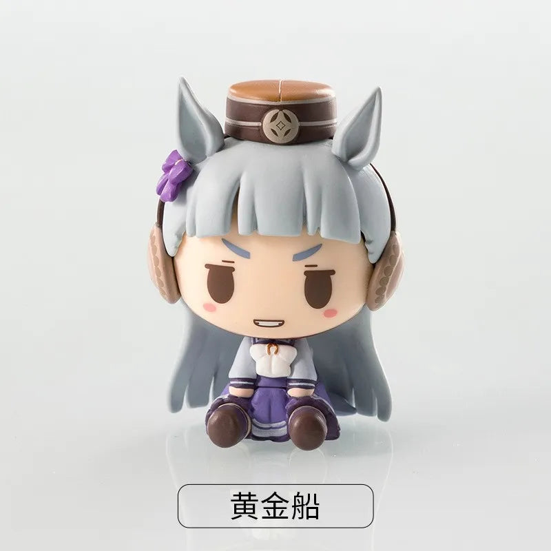 Anime Surrounding anime Q Version Sitting Horse Racing Niang Donghai Emperor Hakimi Car Chassis Manual Model