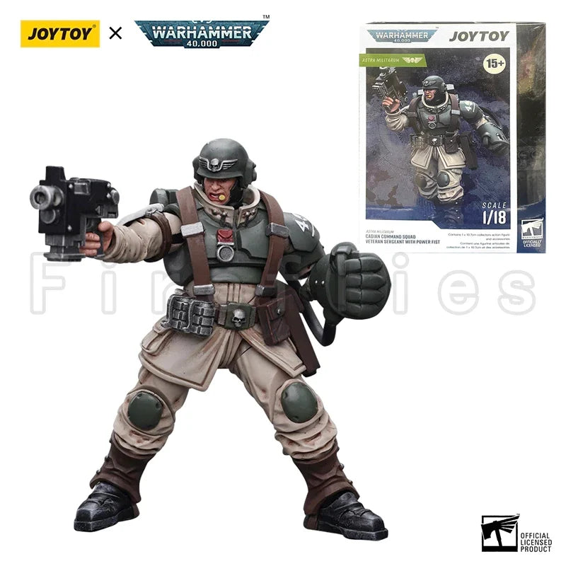 1/18 JOYTOY Action Figure (5PCS/SET) 40K Cadian Command Squad Anime Model Toy