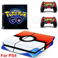 Gengar Stickers for SONY PS4 Pro Slim Console Pikachu Mew Full Body Skin Decals for PlayStation 4 Controller Gamepad