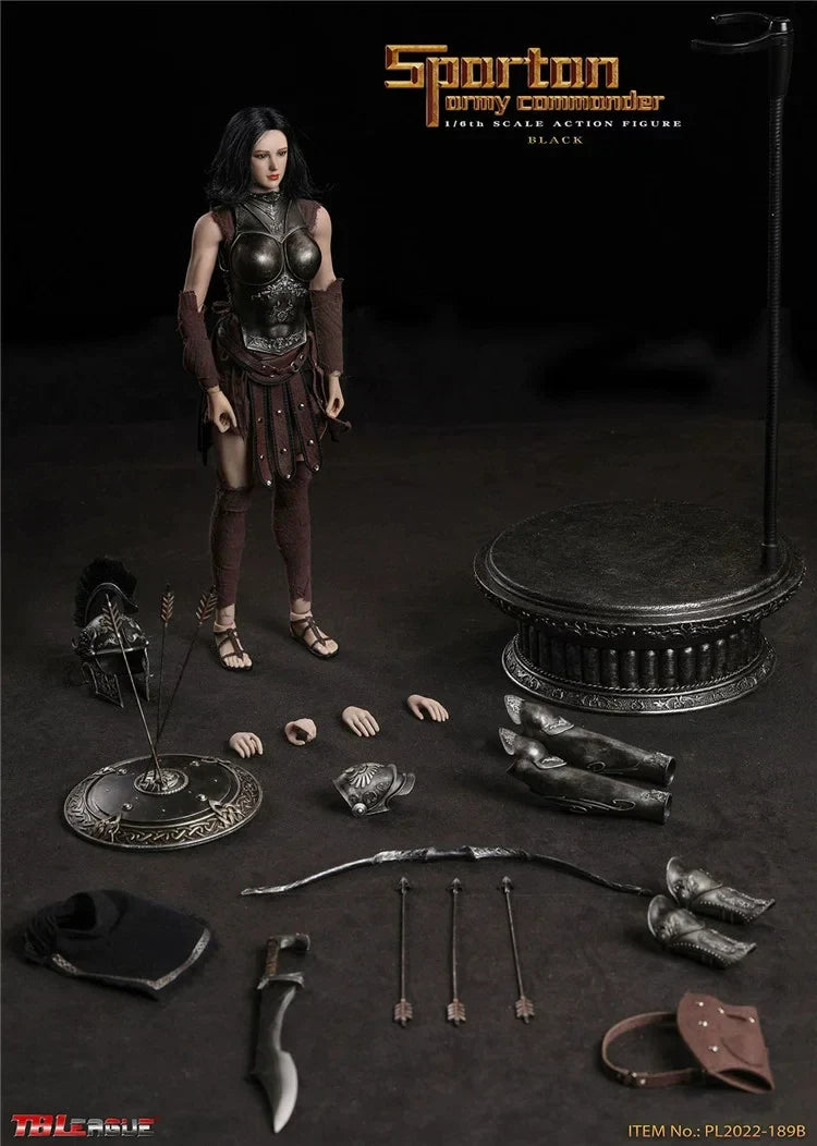 【MT】Original TBLeague PL2022-189A/B Spartanischer Armeekommandant Golden Schwarz 1/6 Actionfigur Modell-Sammlung