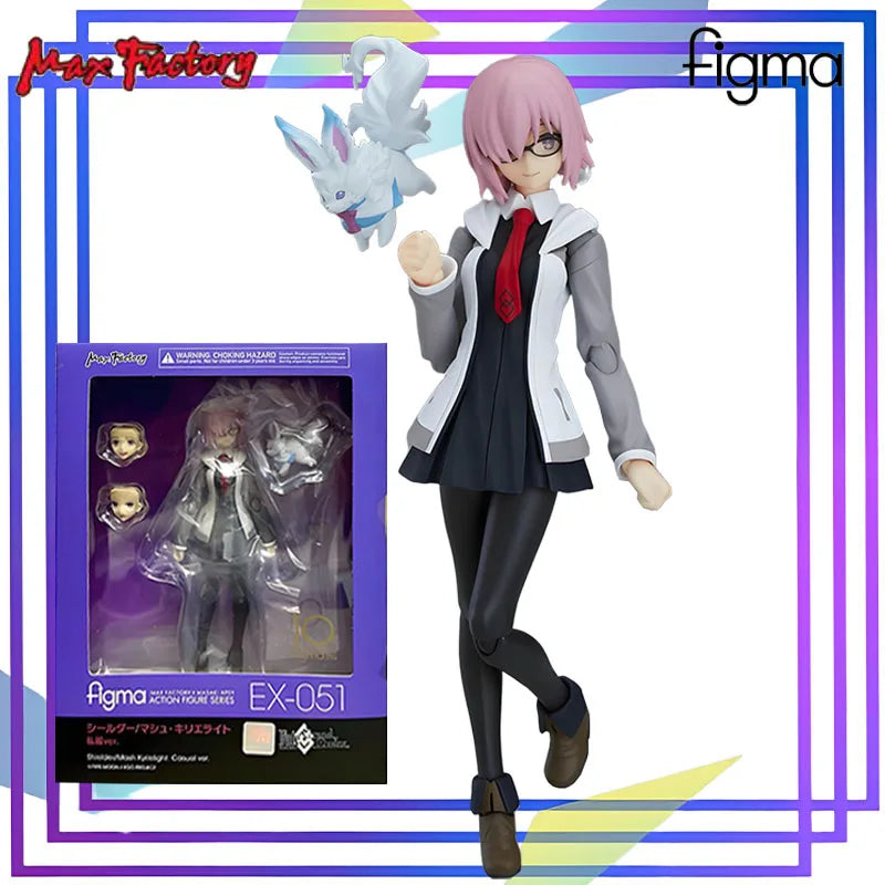 Max Original Figma Series《Mash Kyrielight Casual Ver.》Anime Action Figure Assembly Model Toys Collectible Model Ornaments Gifts