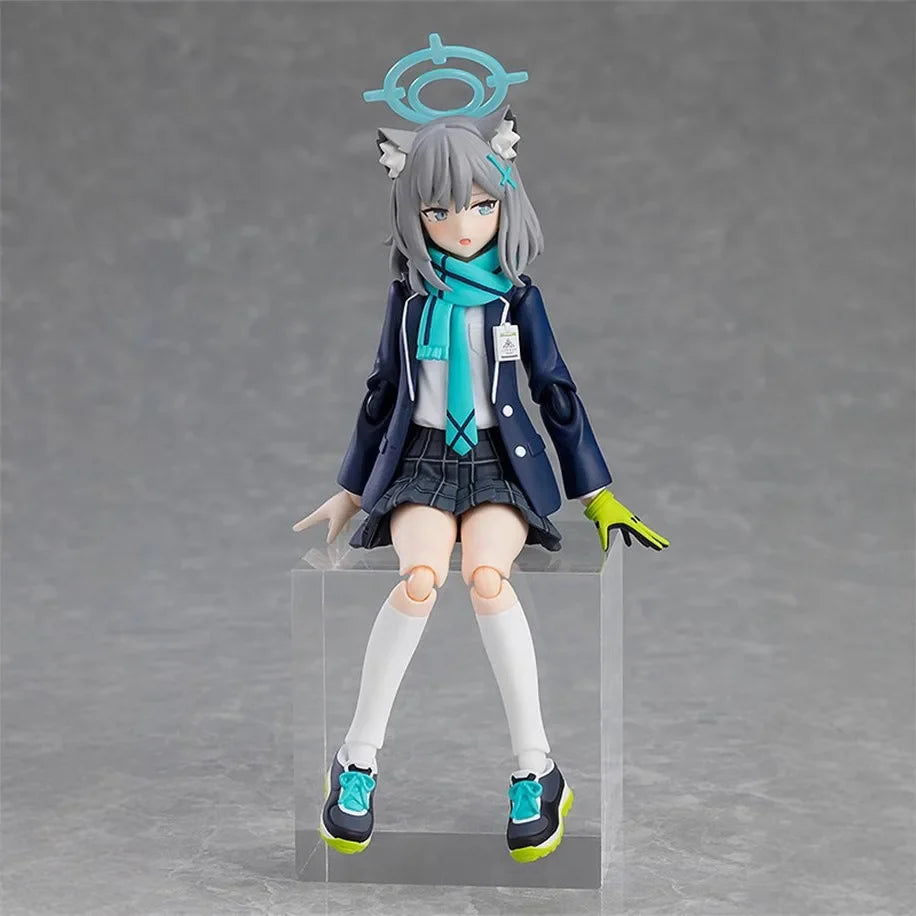 Anime Desert Wolf Girl Figure, School Tactical Articulated Model, Hand-Painted Collectible Box Set