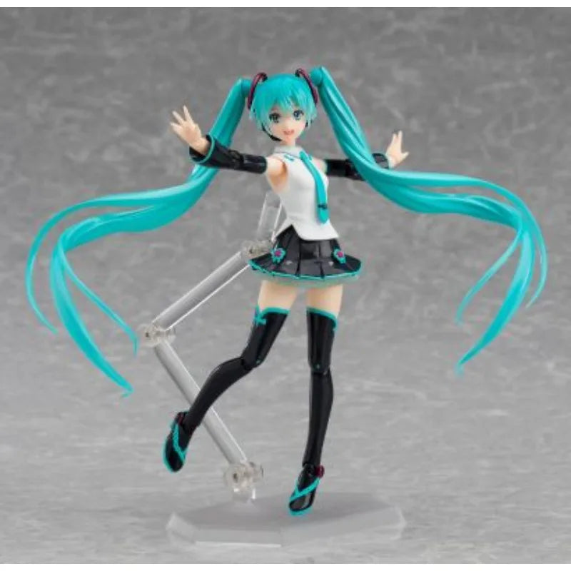 Max Factory Figma #444 Vocaloid Hatsune Miku V4 Chinese-140mm Movable Figure Umbrella&Hair Accessories All-Ages PVC/ABS Figurine