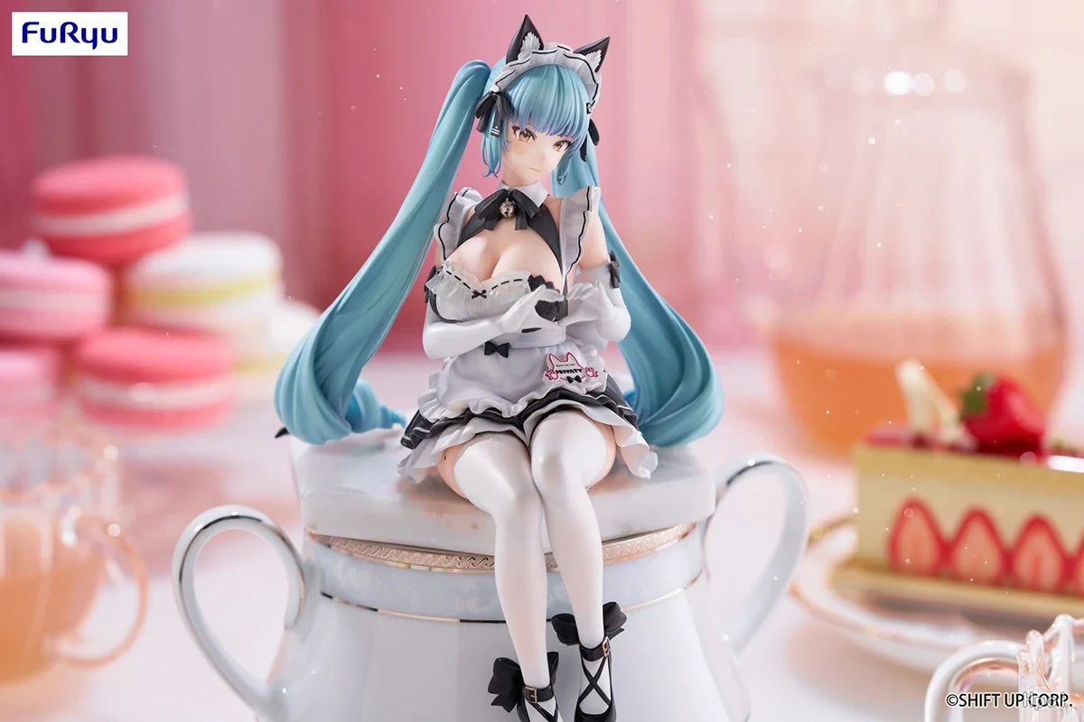 Original Genuine FuRyu Prepainted Noodle Stopper Figure Goddess of Victory: Nikke Privaty Unkind Maid Game Character Figure Gift